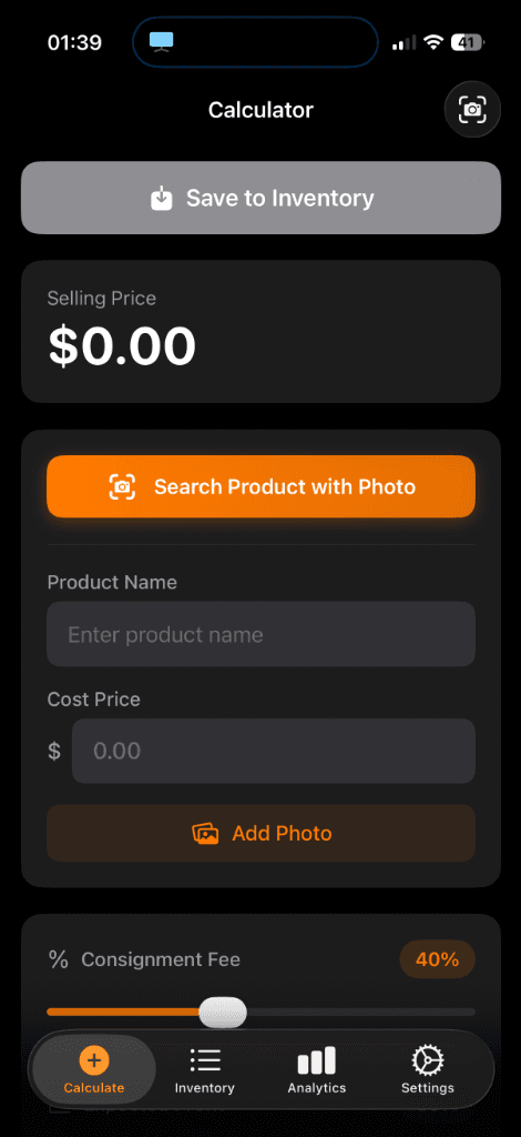 Smart Calculator Interface