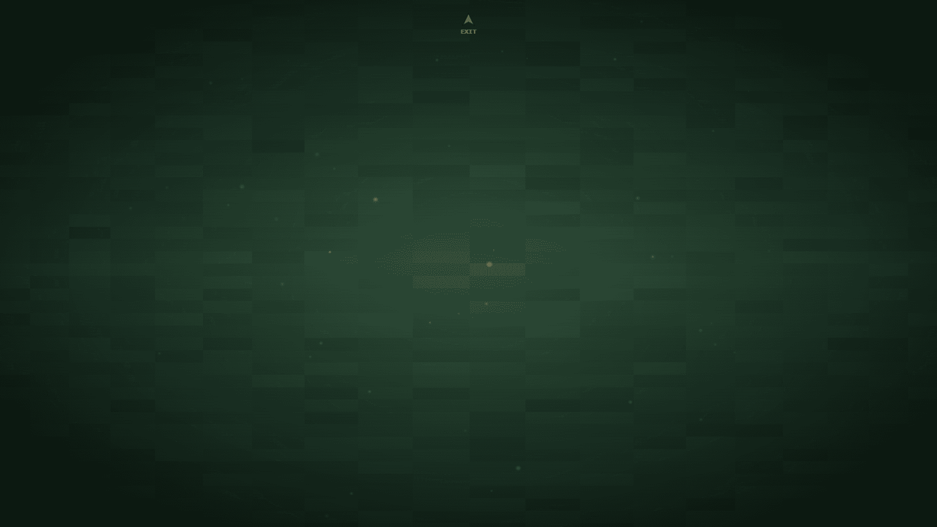 Player approaching a lit exit door at the end of a liminal level in Clipped Reality