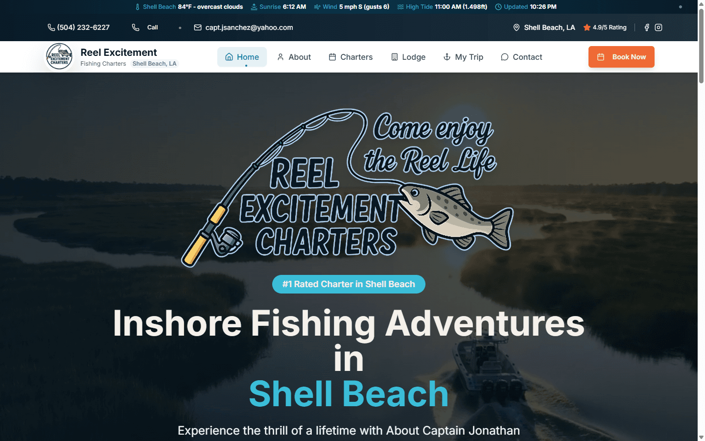 Why Reel Excitement Charters runs on Square, not Stripe